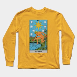 The Star Tarot Card Long Sleeve T-Shirt